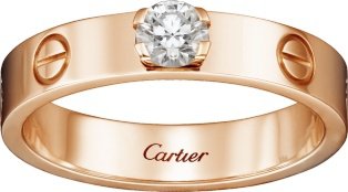 CRN4250100 - LOVE Solitaire - Pink gold, diamond - Cartier