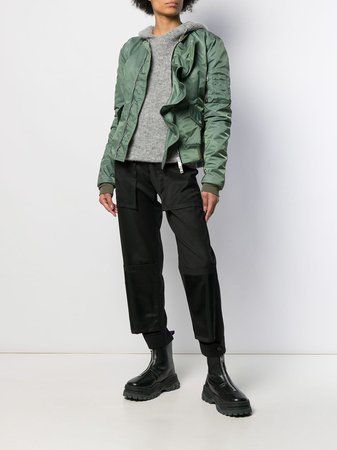 Unravel Project Ruffled Zip-Up Bomber Jacket Aw19 | Farfetch.com