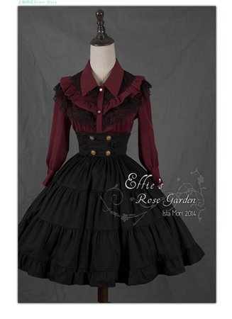 Effie's Rose Garden Fishbone Skirt - Ista Mori