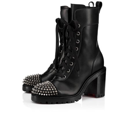 TS CROC 70 Version Black Leather - Women Shoes - Christian Louboutin