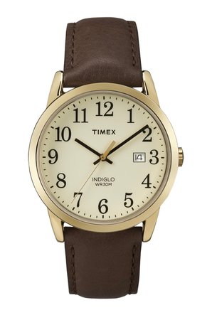 Gold and Brown Watch