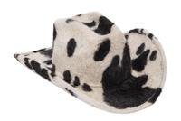 Cowboy Hat in Cow Long Hair Angora – CLYDE