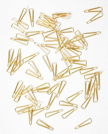Gold paper clips