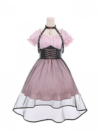 Pastel goth dress