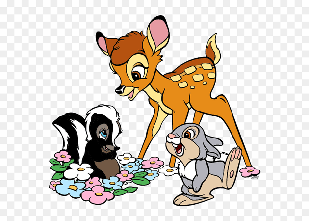 529-5295241_bambi-and-thumper-and-flower-hd-png-download.png (860×614)