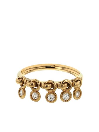 Dior 18k Gold Diamond Coquine Ring