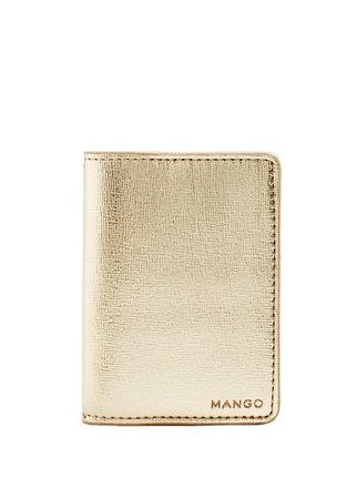MANGO Saffiano-effect cardholder