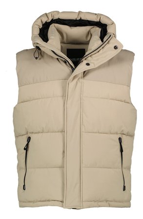 Noize Mixed Media Water Resistant Hooded Puffer Vest | Nordstrom