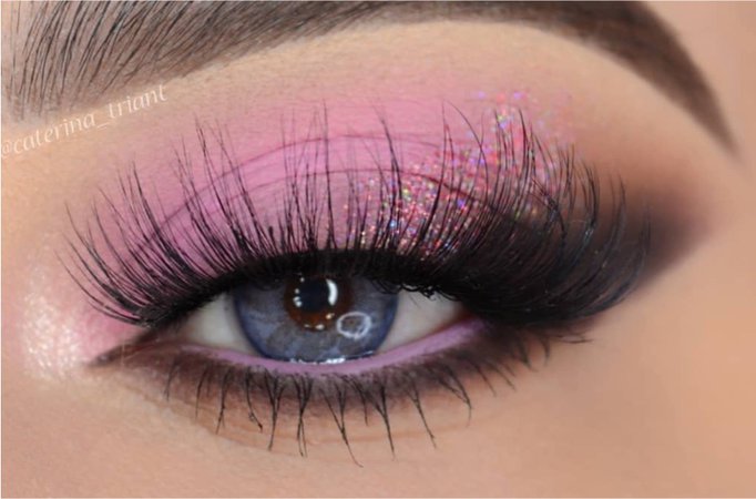Pink / Black Eye Makeup