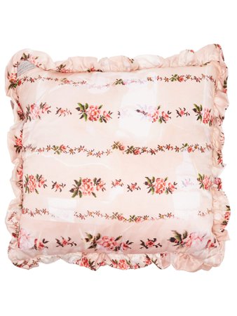 PREEN BY THORNTON BREGAZZI  Floral-print silk-satin cushion