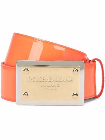 Dolce & Gabbana logo-plaque belt