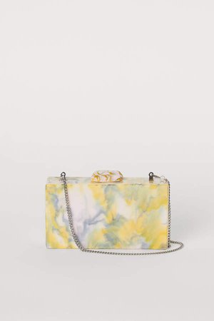 Marbled Clutch Bag - Yellow