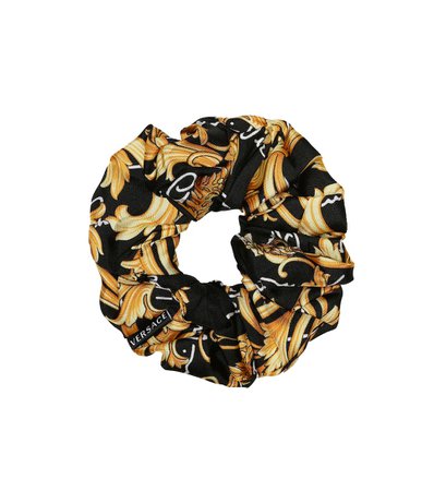 Versace - Printed silk scrunchie | Mytheresa