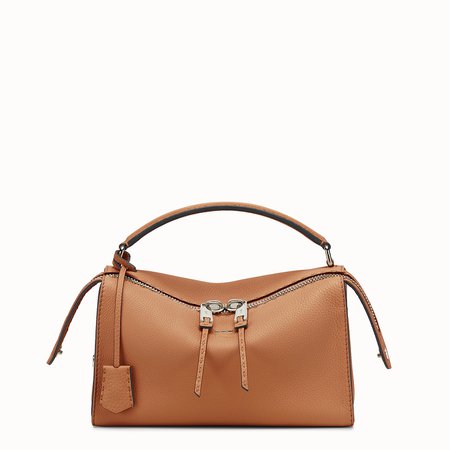 Toffee Roman leather Boston bag - LEI BAG SELLERIA | Fendi
