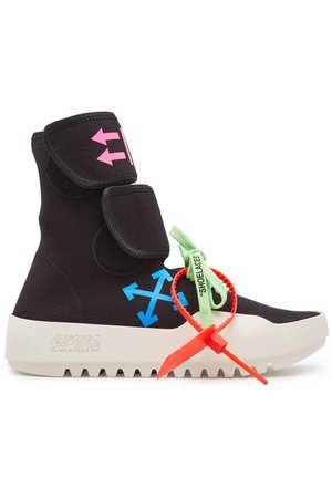 Off-White - Moto Wrap High-Top Sneakers - black