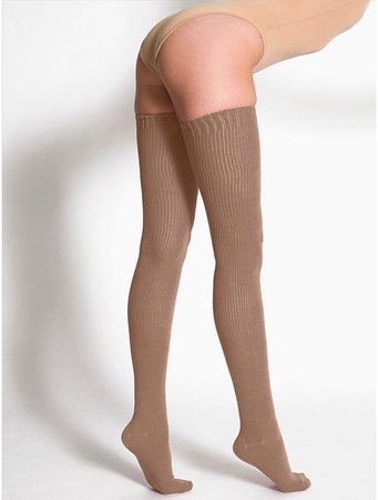 Light Brown Thigh High Socks