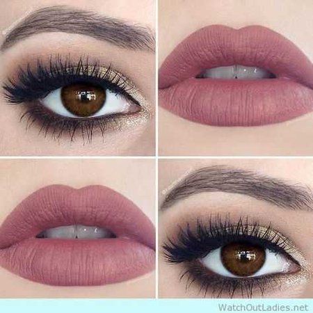 simple eye and lip makeup looks - Google Search