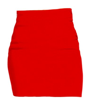 skirt pencil red mini skirt