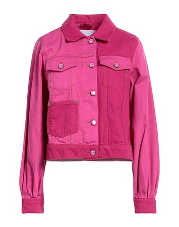 Dark pink jean jacket