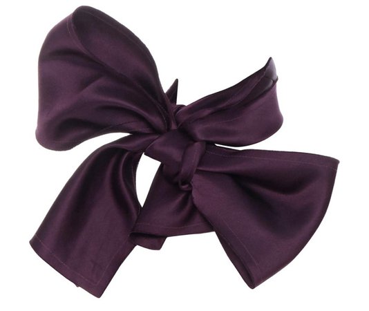 lanvin purple scarf bow