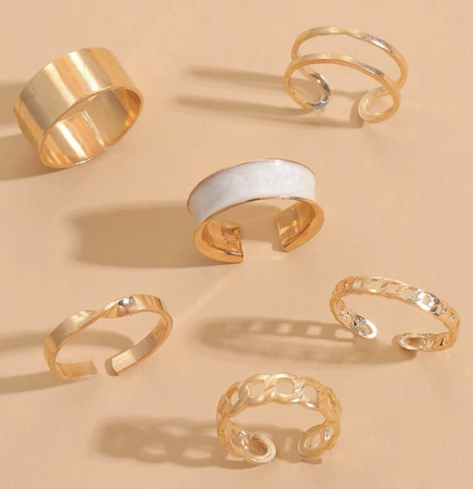 simple gold knuckle rings
