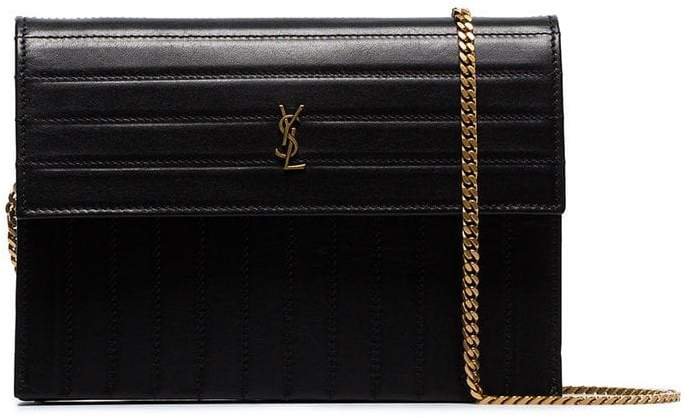 black Victoire quilted-leather crossbody bag