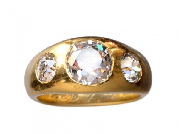 1924 Gypsy Set 3 Diamond Ring - Sold Archive | Erie Basin