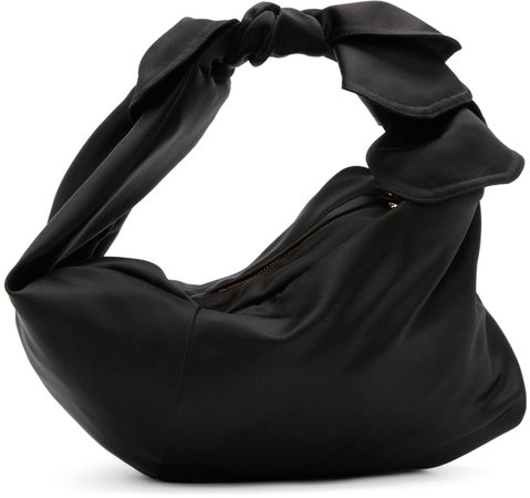 Simone Rocha: Black Satin Baby Wrap Bag | SSENSE