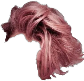 short rose gold pink hair wavy masc png