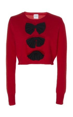 Vulcan Bow-Accented Cashmere Sweater by Madeleine Thompson | Moda Operandi
