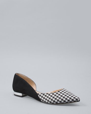 Gingham Flats - Shop Women's Shoes - Heels, Flats, Sandals and Boots - White House Black Market