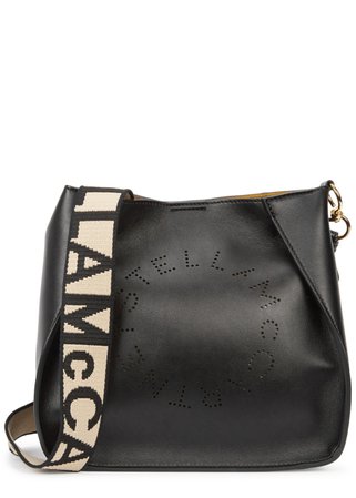 Stella McCartney Stella Logo small faux leather cross-body bag - Harvey Nichols