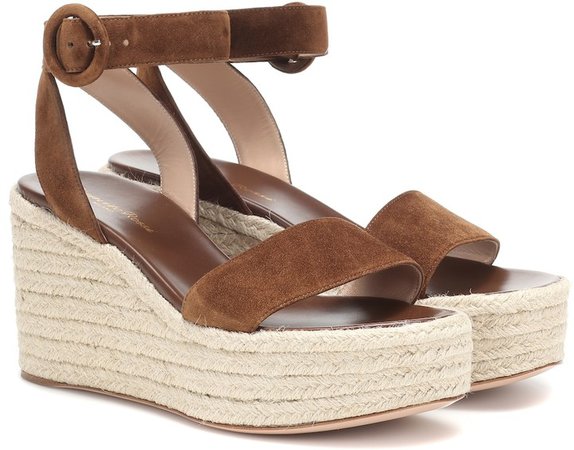 Exclusive to Mytheresa a Billie 45 suede espadrille wedges