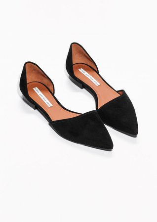 black flat d'orsay shoes - Google Search