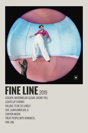 Harry Styles Fine Line Poster | Etsy
