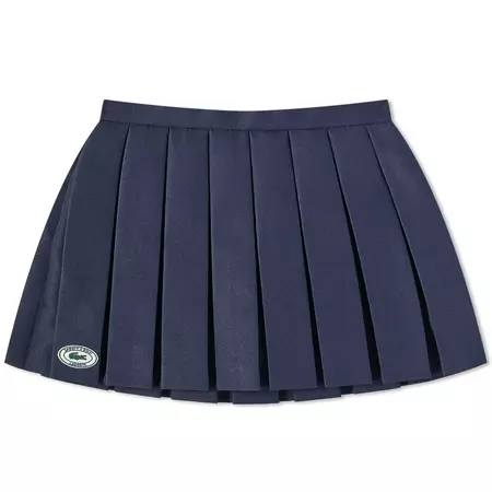 Sporty & Rich x Lacoste Tennis Pleated Mini Skirt Marine | END.