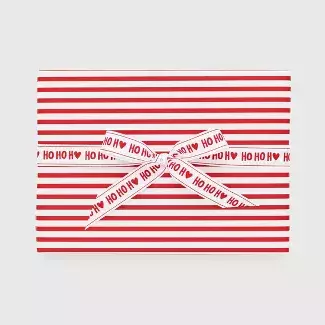 Red With White Stripe Gift Wrap, Single Roll - Sugar Paper™ : Target
