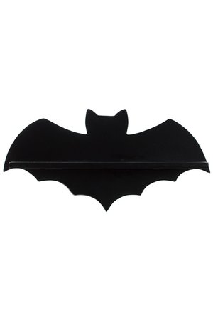 Bat Black Wall Shelf by Sourpuss | Gifts & ware | Decor