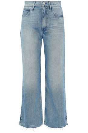 Cropped frayed mid-rise bootcut jeans | 3x1 | Sale up to 70% off | THE OUTNET