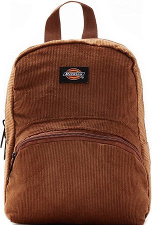 brown corduroy backpack