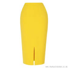 yellow pencil skirt - Google Search