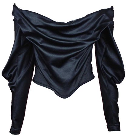 Vivienne Westwood black drape corset