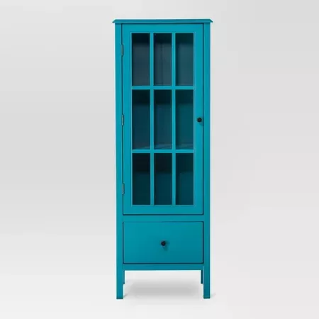 Windham Narrow Library Cabinet with Door/Drawer - Threshold : Target