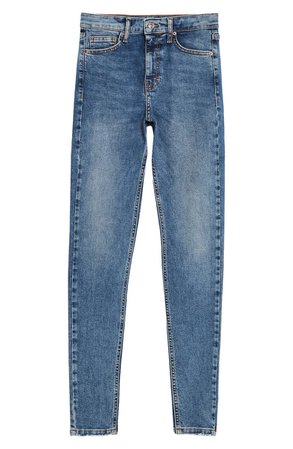 Topshop Jamie Fray Hem High Waist Skinny Jeans (Regular, Petite & Long) | Nordstrom