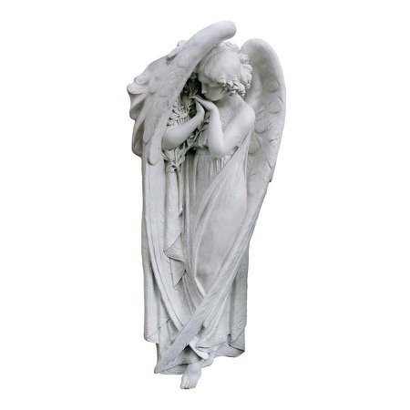 Stunning Santa Croce Spiritual Angel 58" Aged Stone Finish Wall Sculptural | eBay
