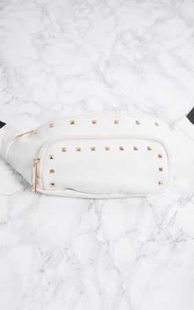 White Stud Bum Bag | Accessories | PrettyLittleThing