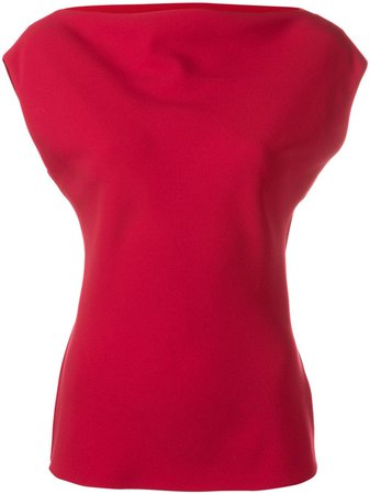 Red Theory Boat Neck Top | Farfetch.com