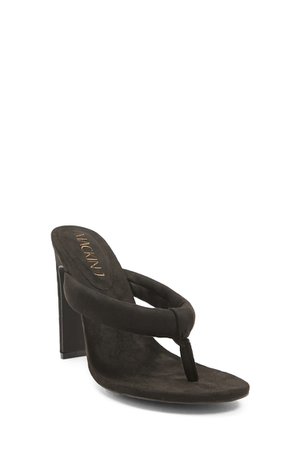 Faux Suede Thong-Toe Heels | Forever 21