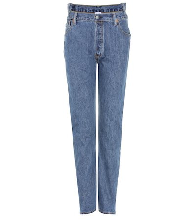 x Levi's® high-waisted reworked denim jeans