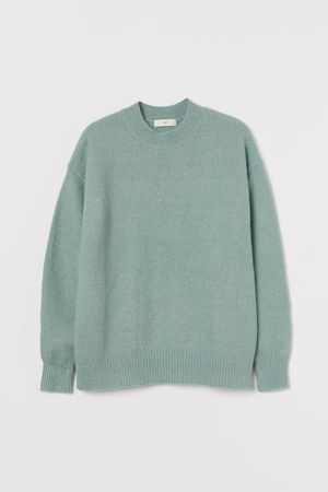 Knit Sweater - Mint green - Ladies | H&M CA